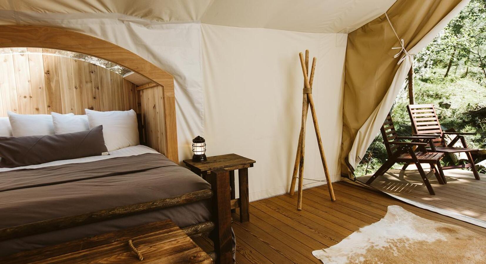 Tent interior