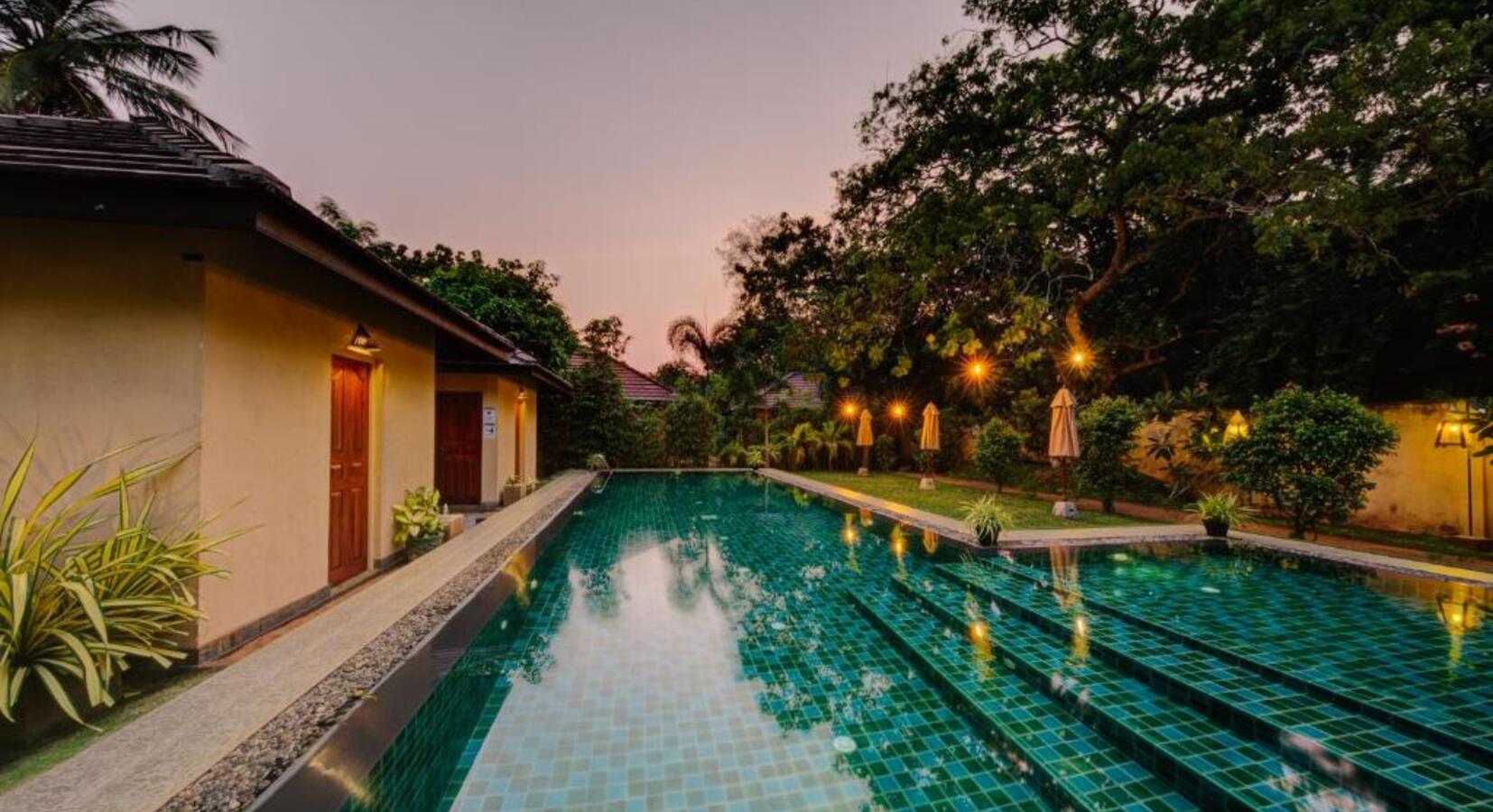 Swimming Pool in the Evening