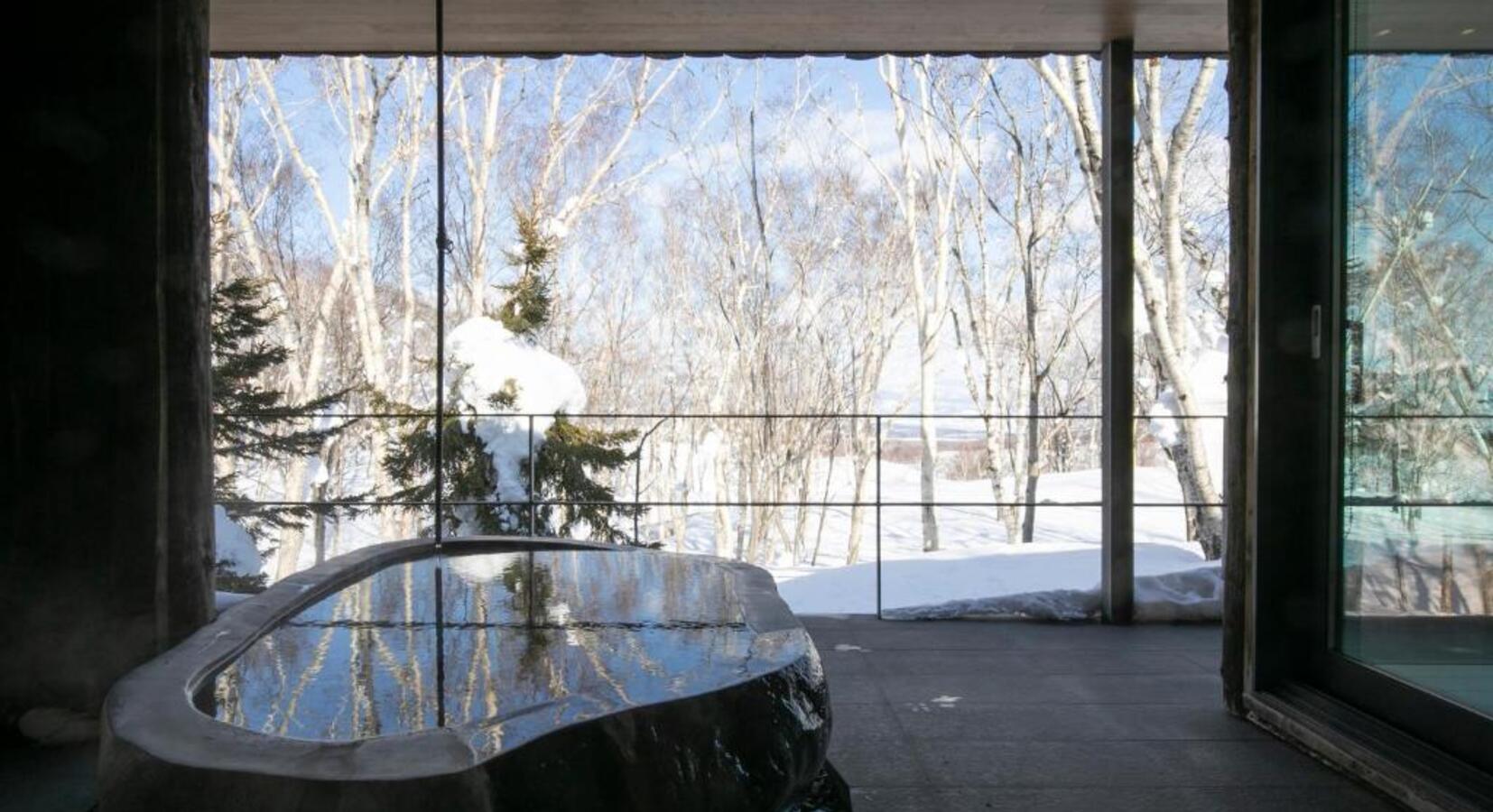 Winter Onsen Bath