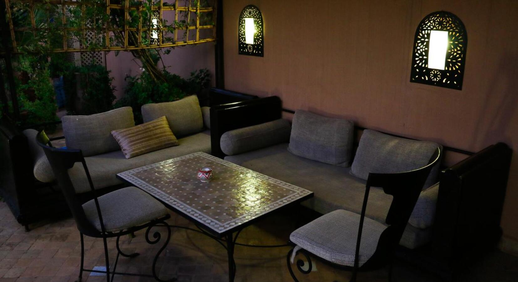 Terrace dining and lounge area