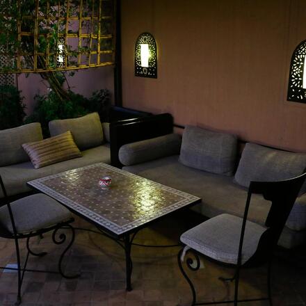 Terrace dining and lounge area