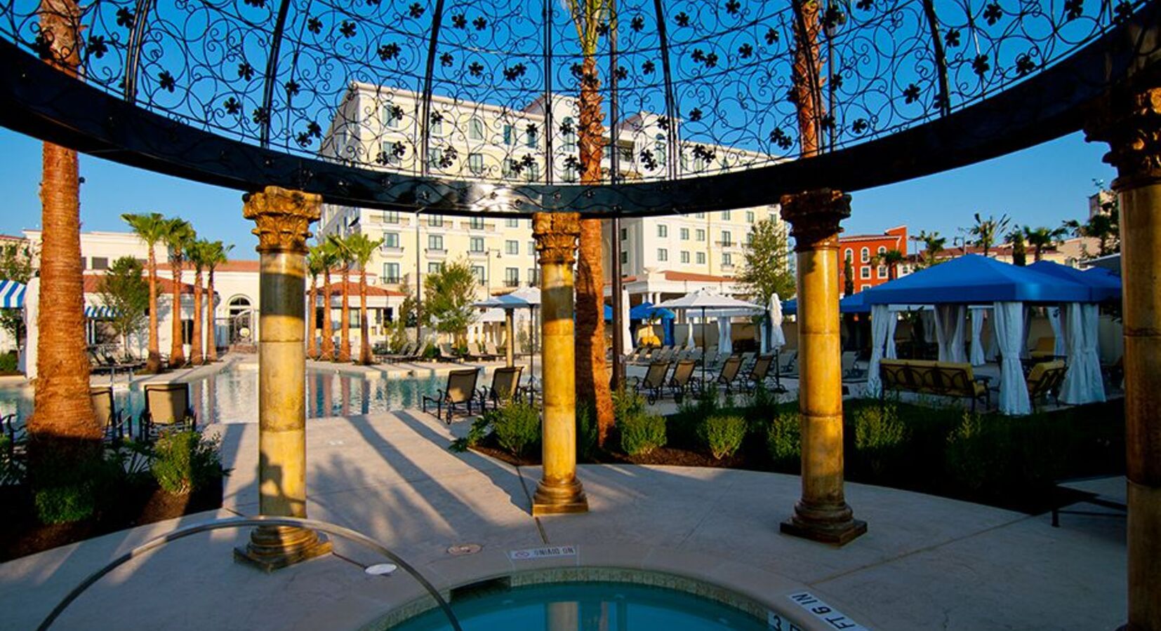 The Elegant Outdoor Pool and Gardens