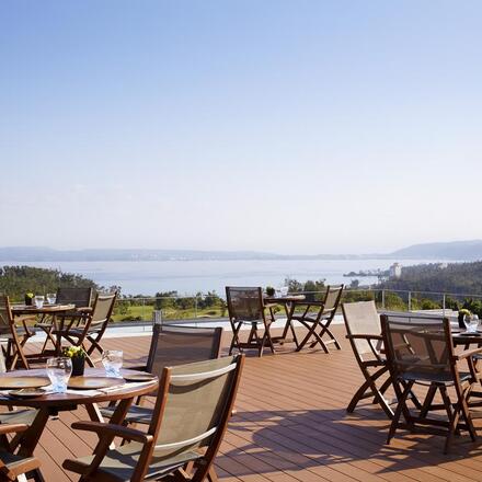 Hotel roof terrace