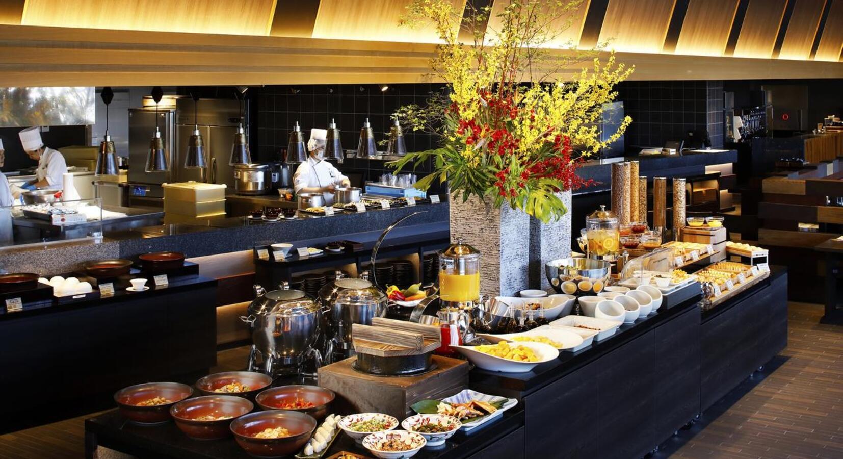 Hotel breakfast buffet