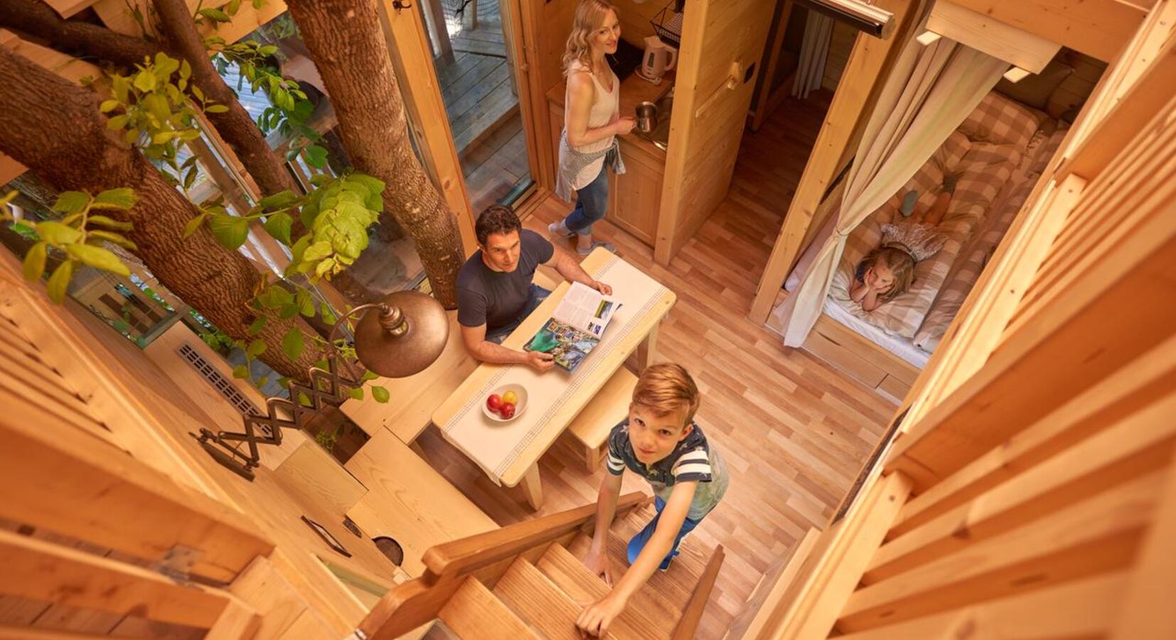 Two-bedroom treehouse