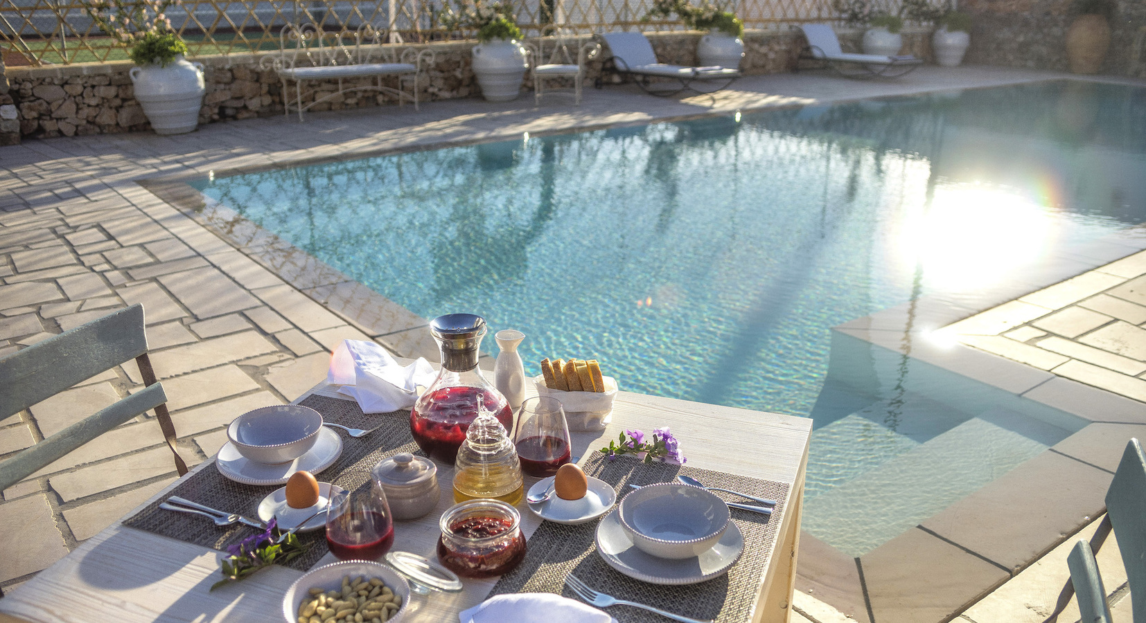 Breakfast by the Pool