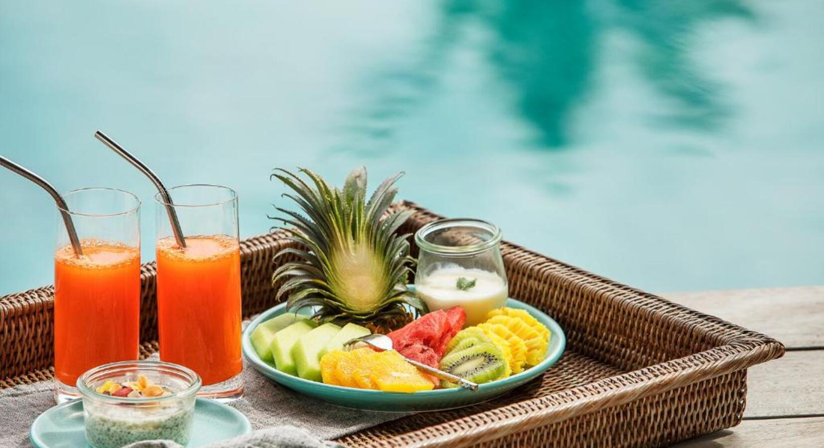 Poolside Breakfast