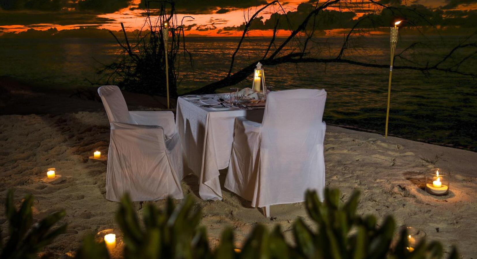 Beachfront dining