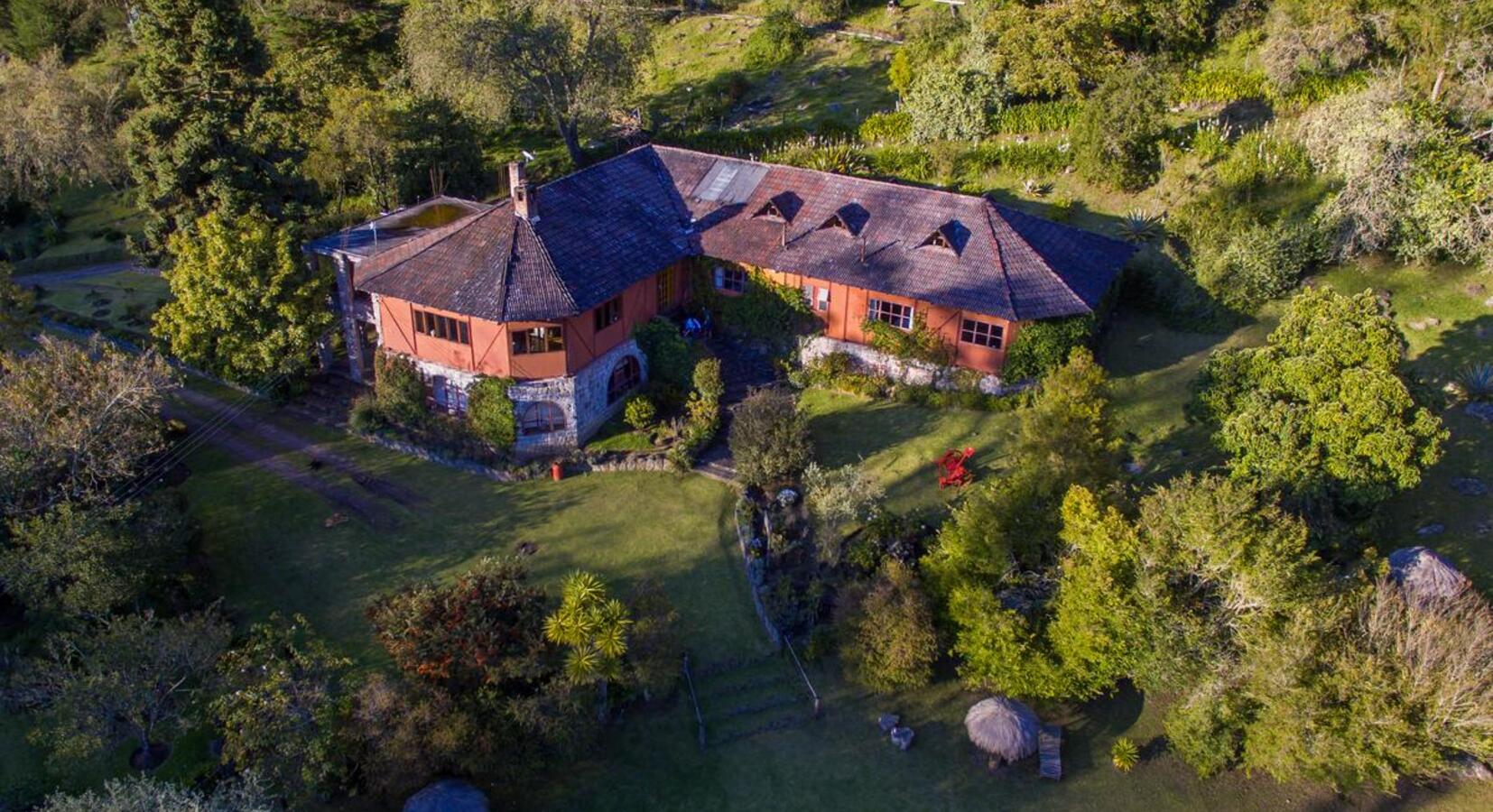 Aerial view of hacienda