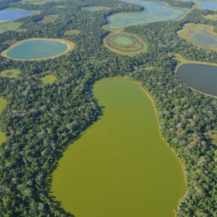 Aerial view of the floods