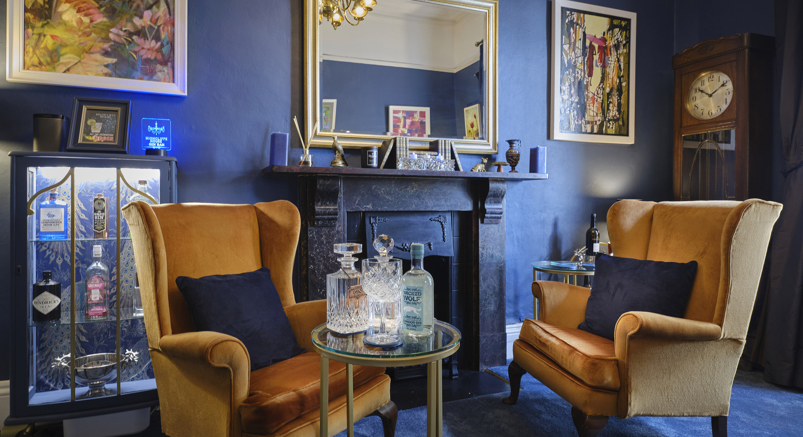 Sample your favourite G&T in the Devon Gin Bar at Highcliffe House Devon 