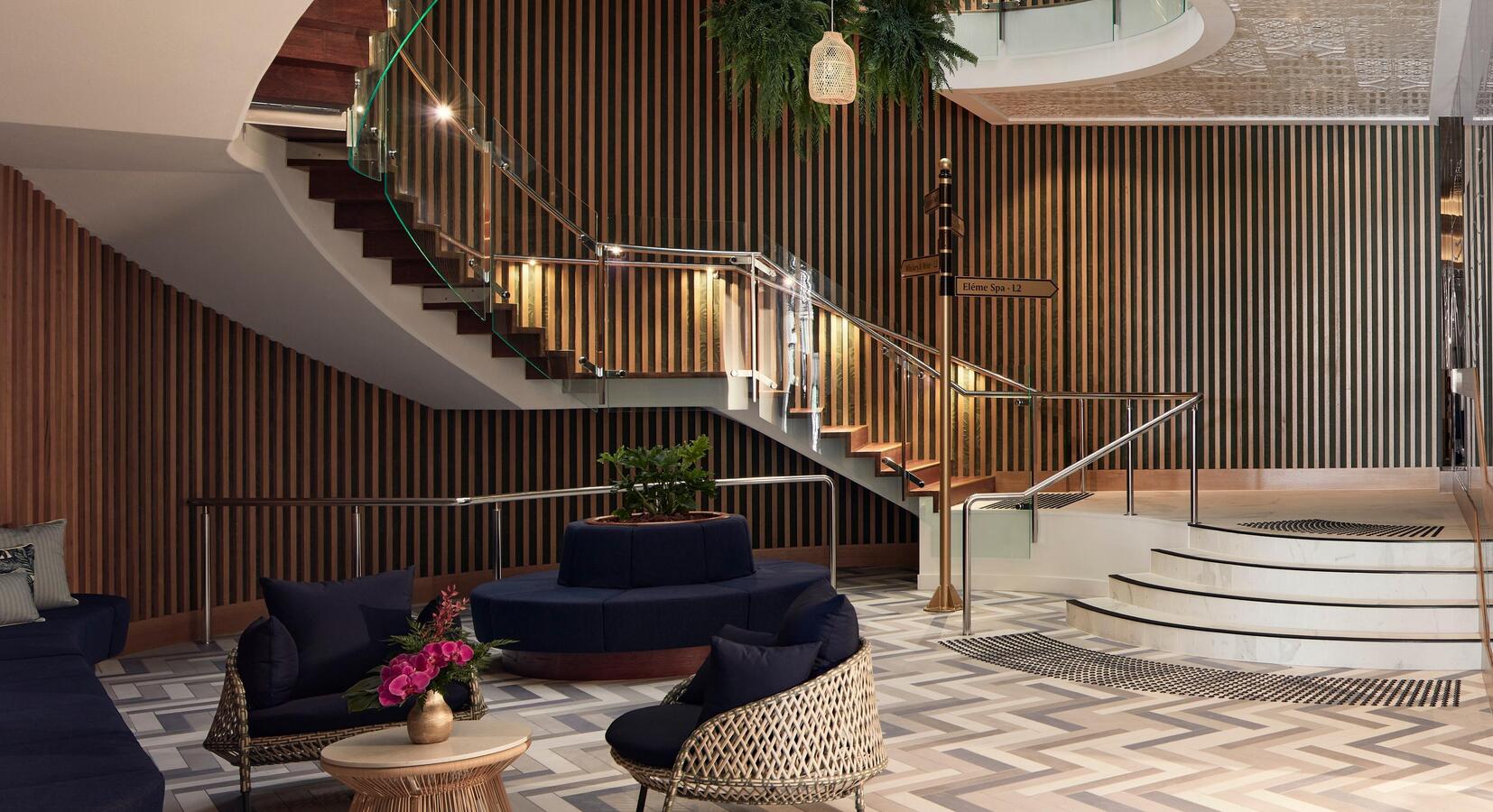 Hotel Interior Staircase