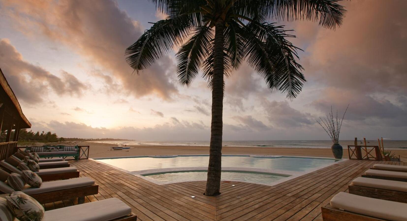 Resort poolside view