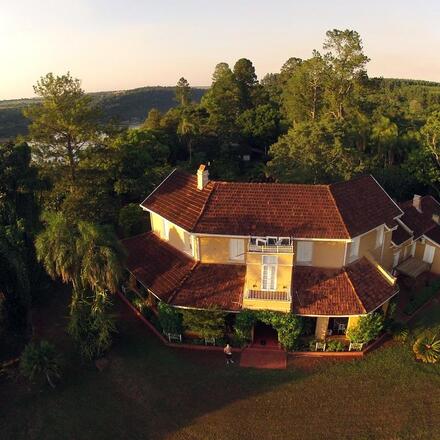 Aerial view of hotel