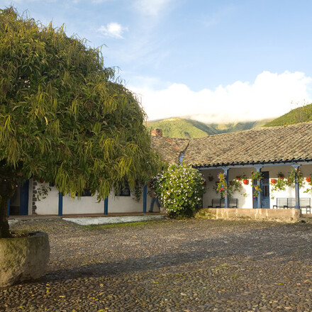 Hotel patio