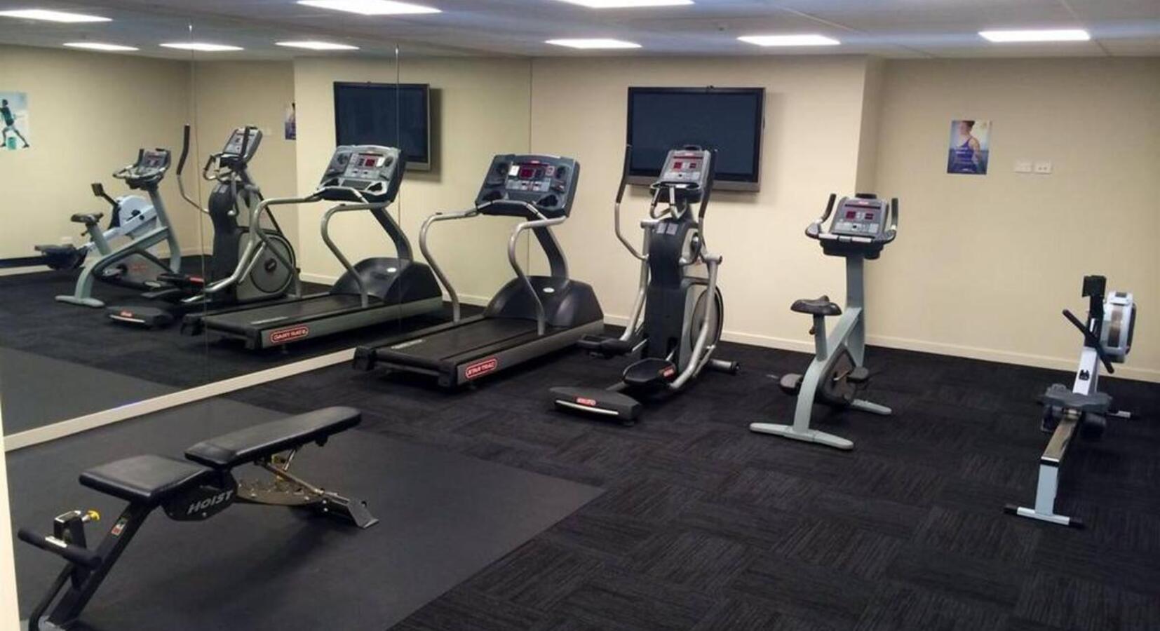 Extremely Well Outfitted Fitness Room