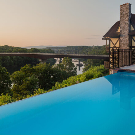 Outdoor infinity pool