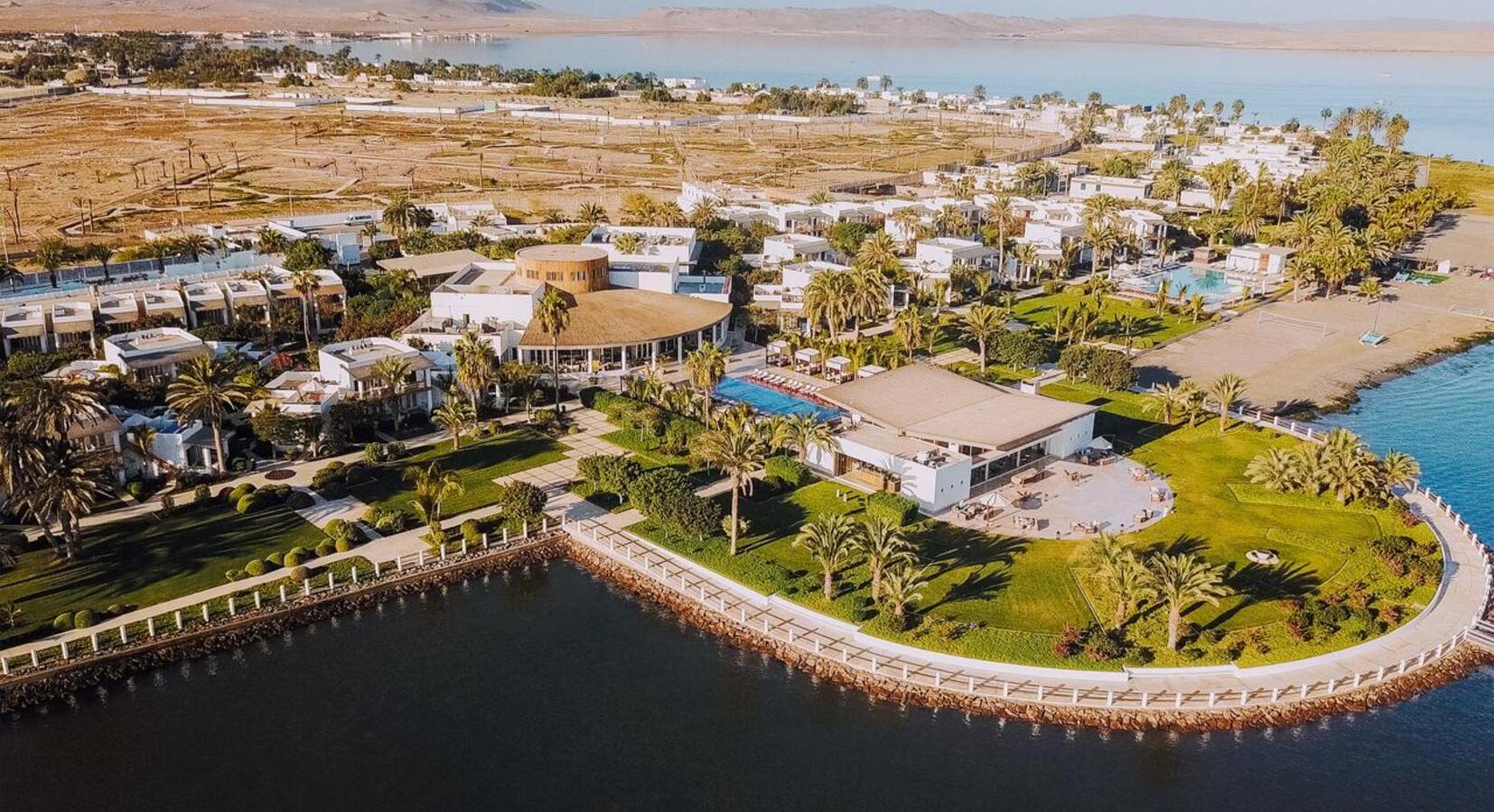 Aerial view of hotel