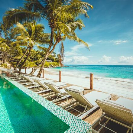 Hotel sun loungers