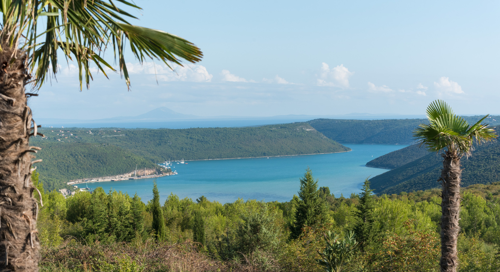 landscape with sea view