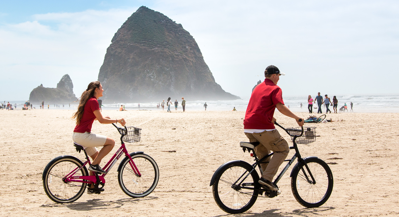 Cycling on Cannon Beach