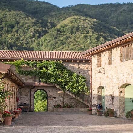 Farmhouse courtyard