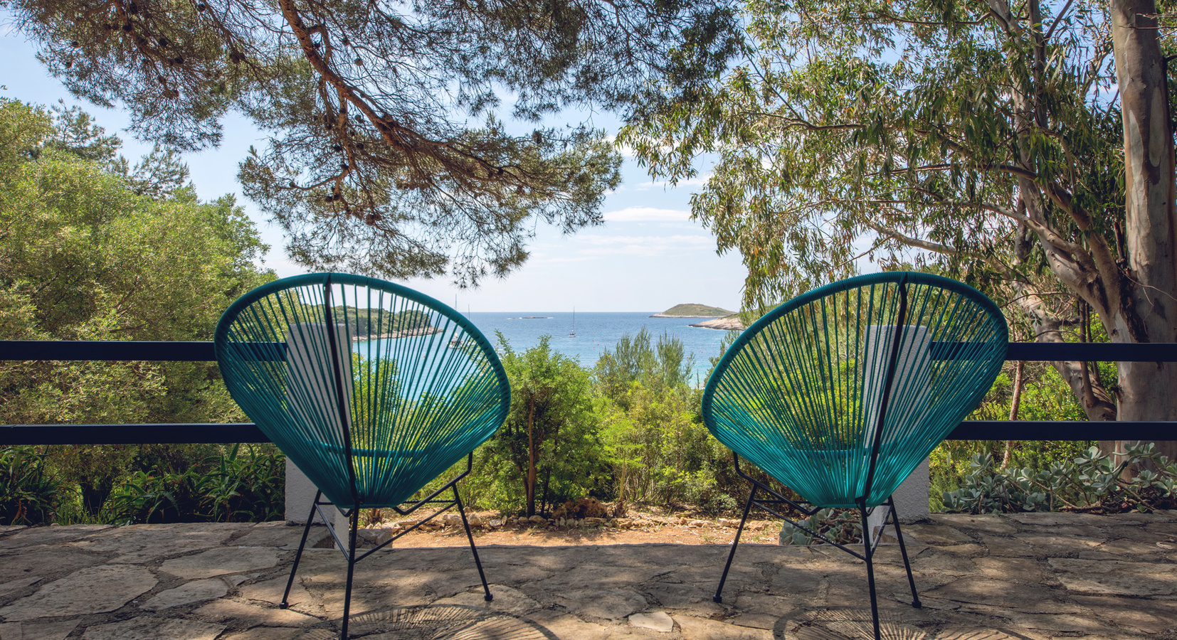 Villa Turquoise sea view from terrace