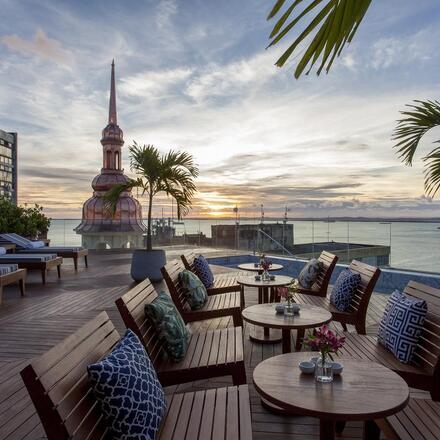 Hotel roof terrace