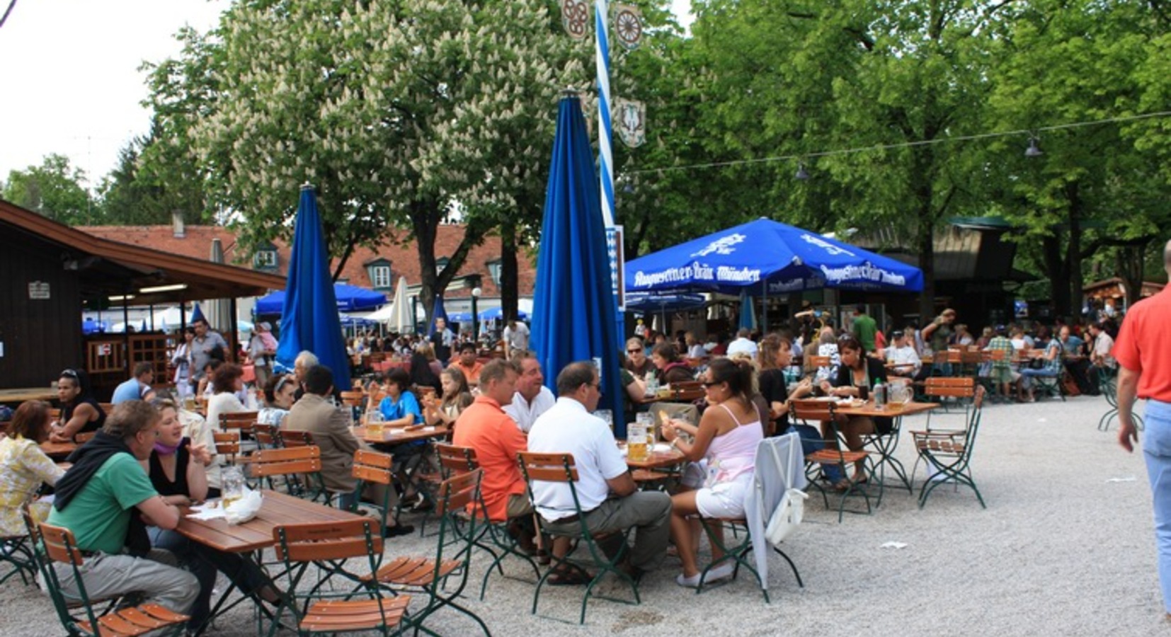 largest biergarden of the world only a few minutes walking distance away!