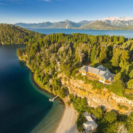 Aerial view of the hotel