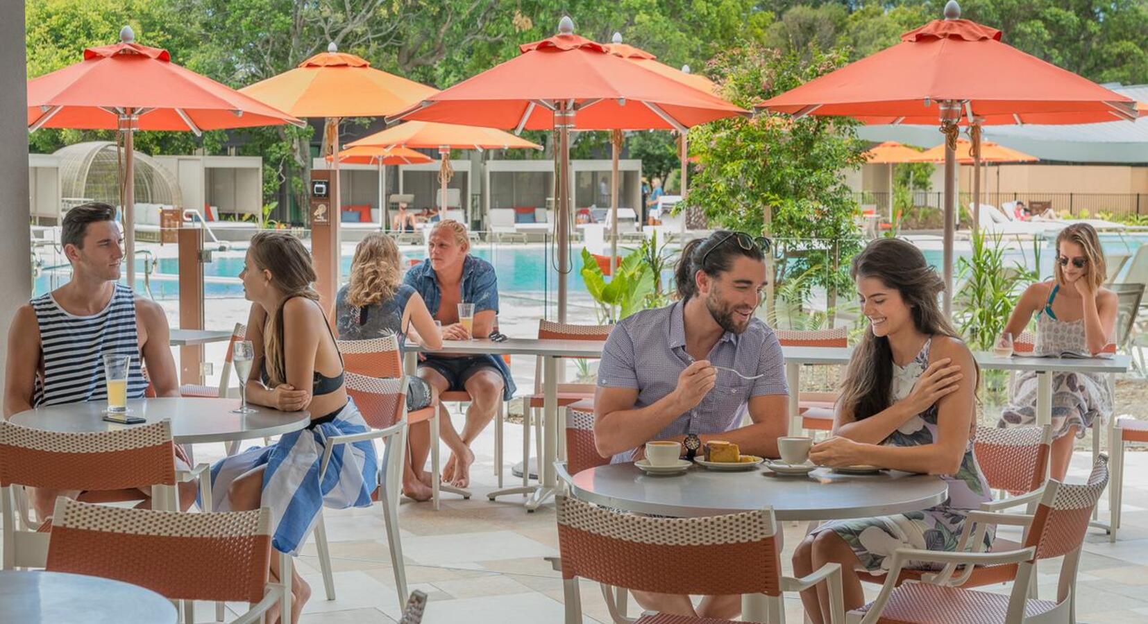 Poolside bar