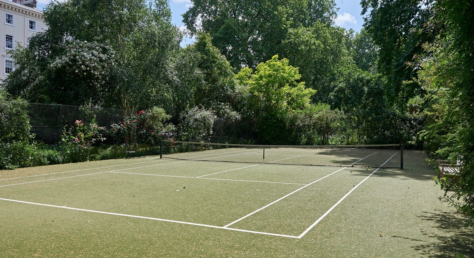 Tennis Court in the Garden Square 