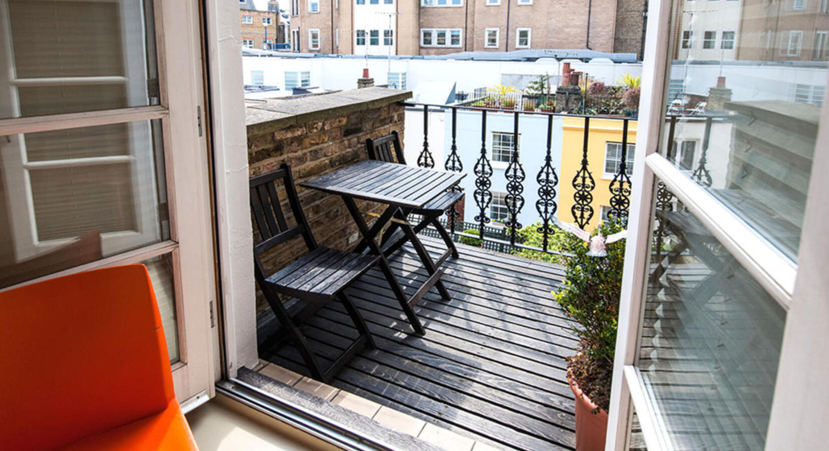 Room with balcony