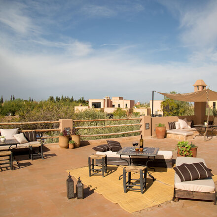 Roof terrace above the winter bar