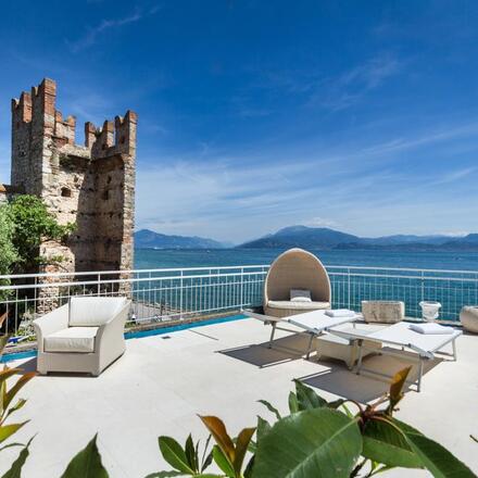 Terrace with castle-view