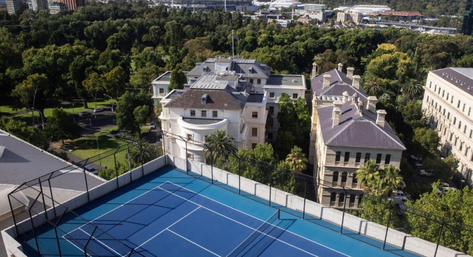 Tennis Court with a View