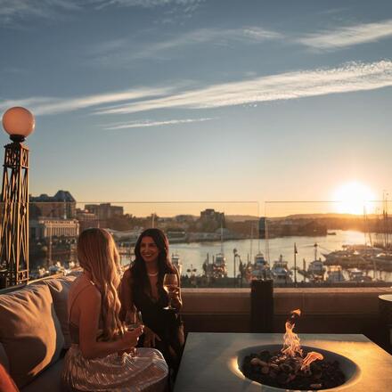 Hotel roof terrace