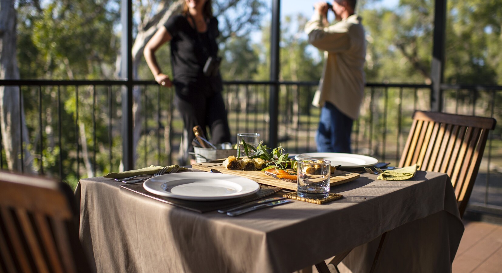 Private lunch in the hide