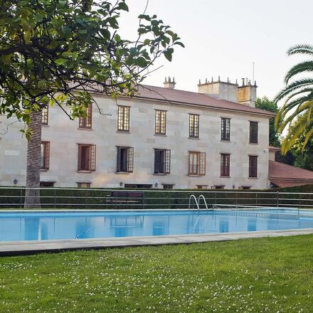 Outdoor pool and garden