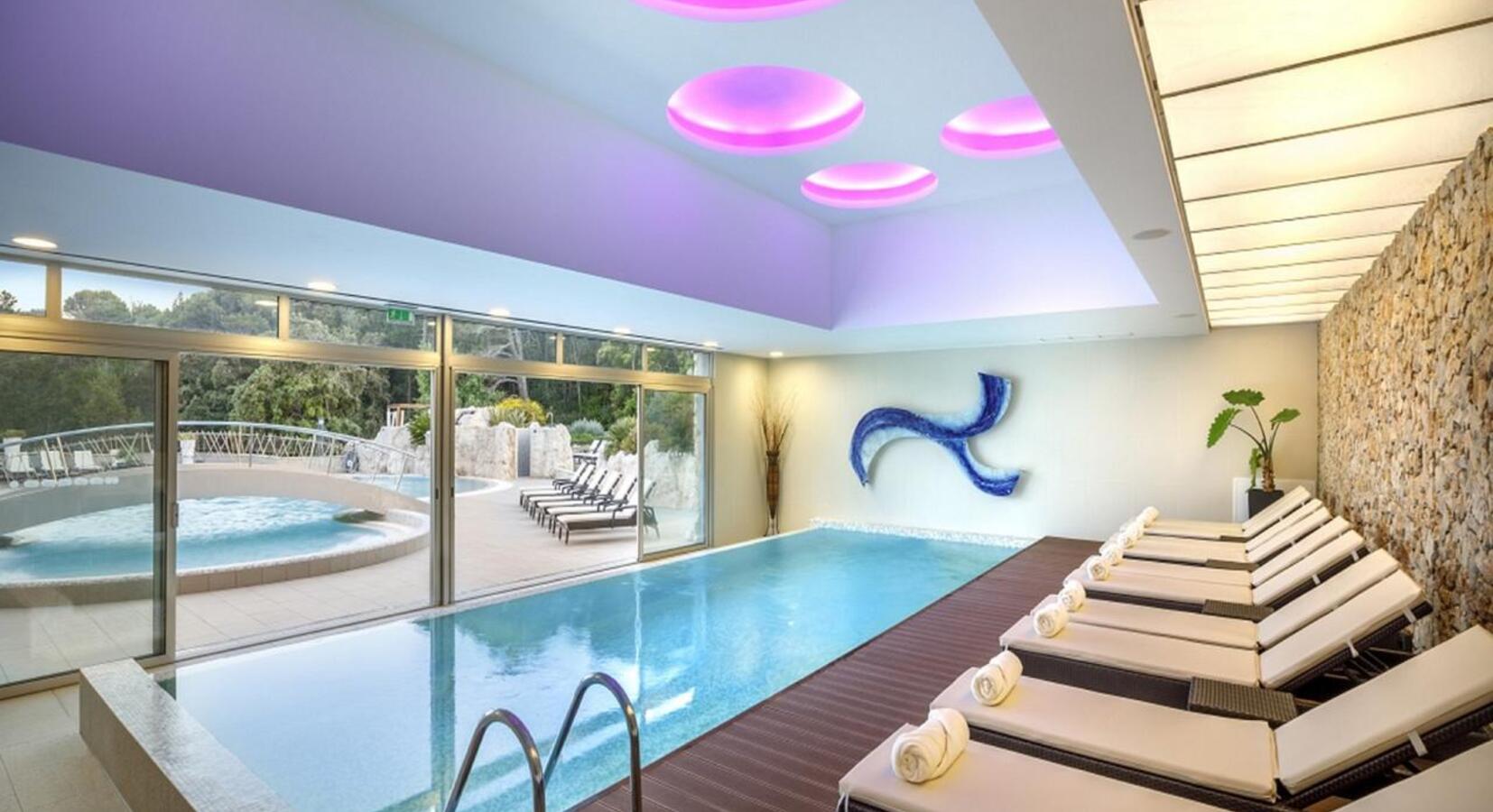 Hotel spa indoor pool