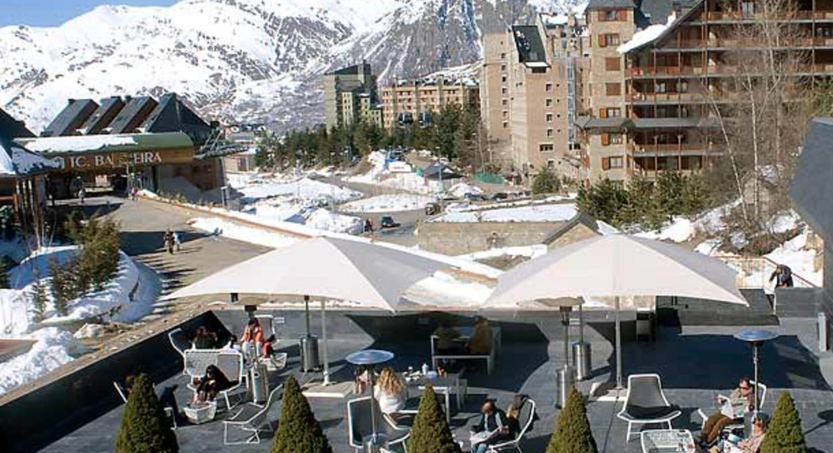 View over the resort from the terrace