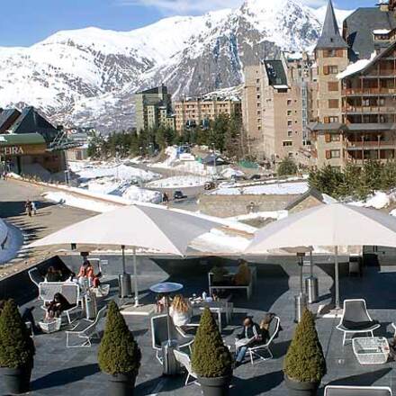 View over the resort from the terrace