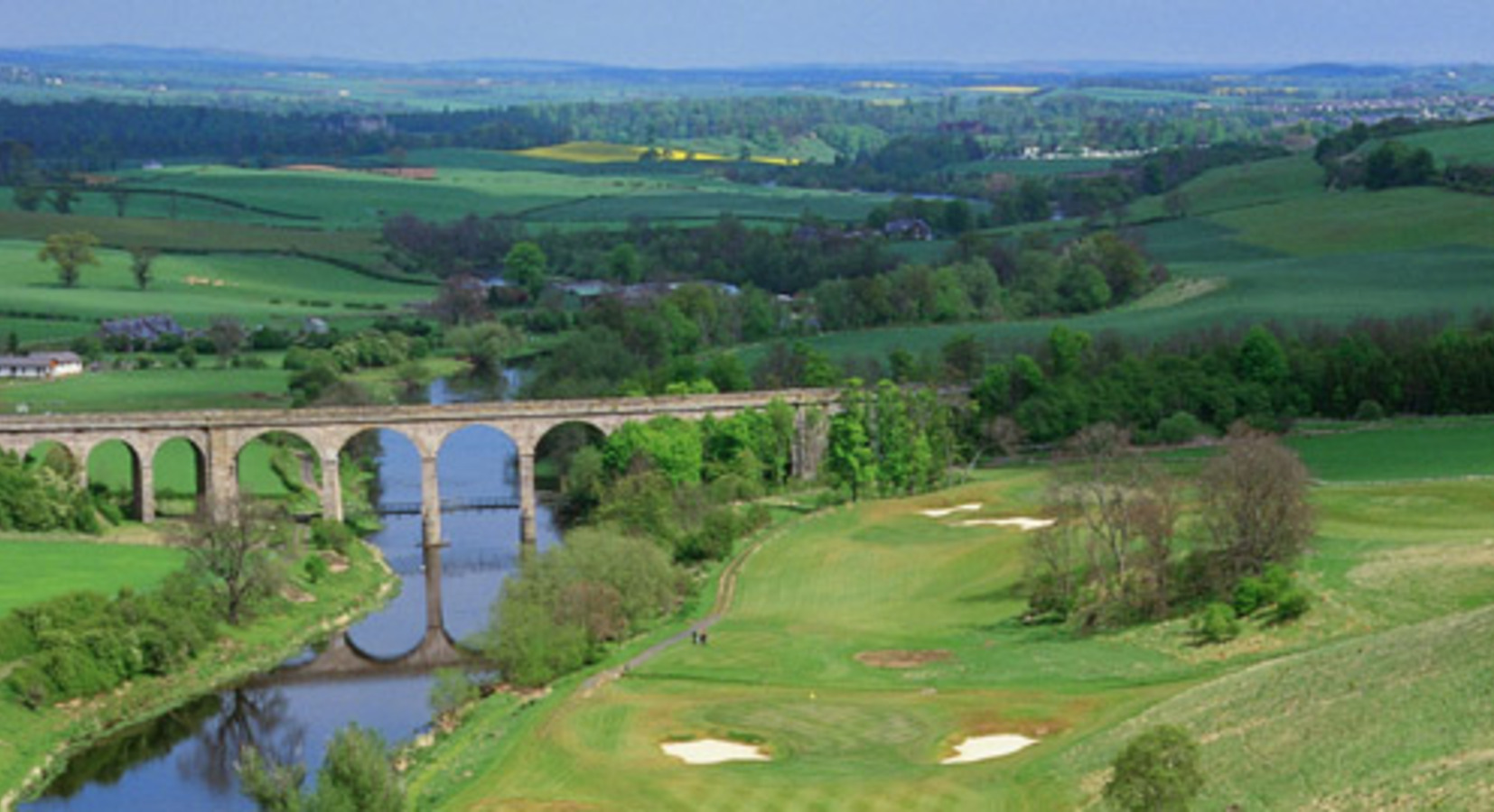 Golf course and surrounding countryside