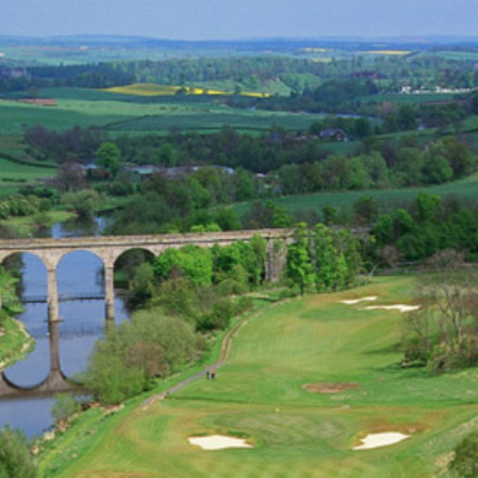 Golf course and surrounding countryside