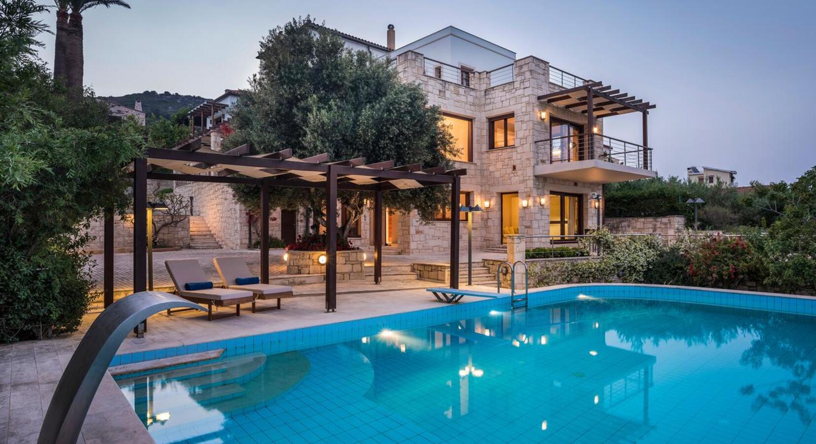 Private villa and pool