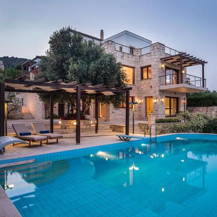 Private villa and pool