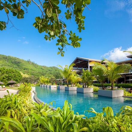 View of hotel and pool