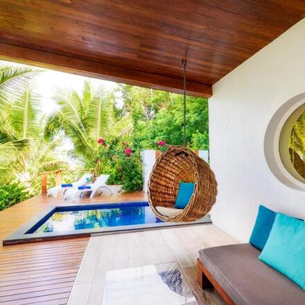 Private terrace with plunge pool