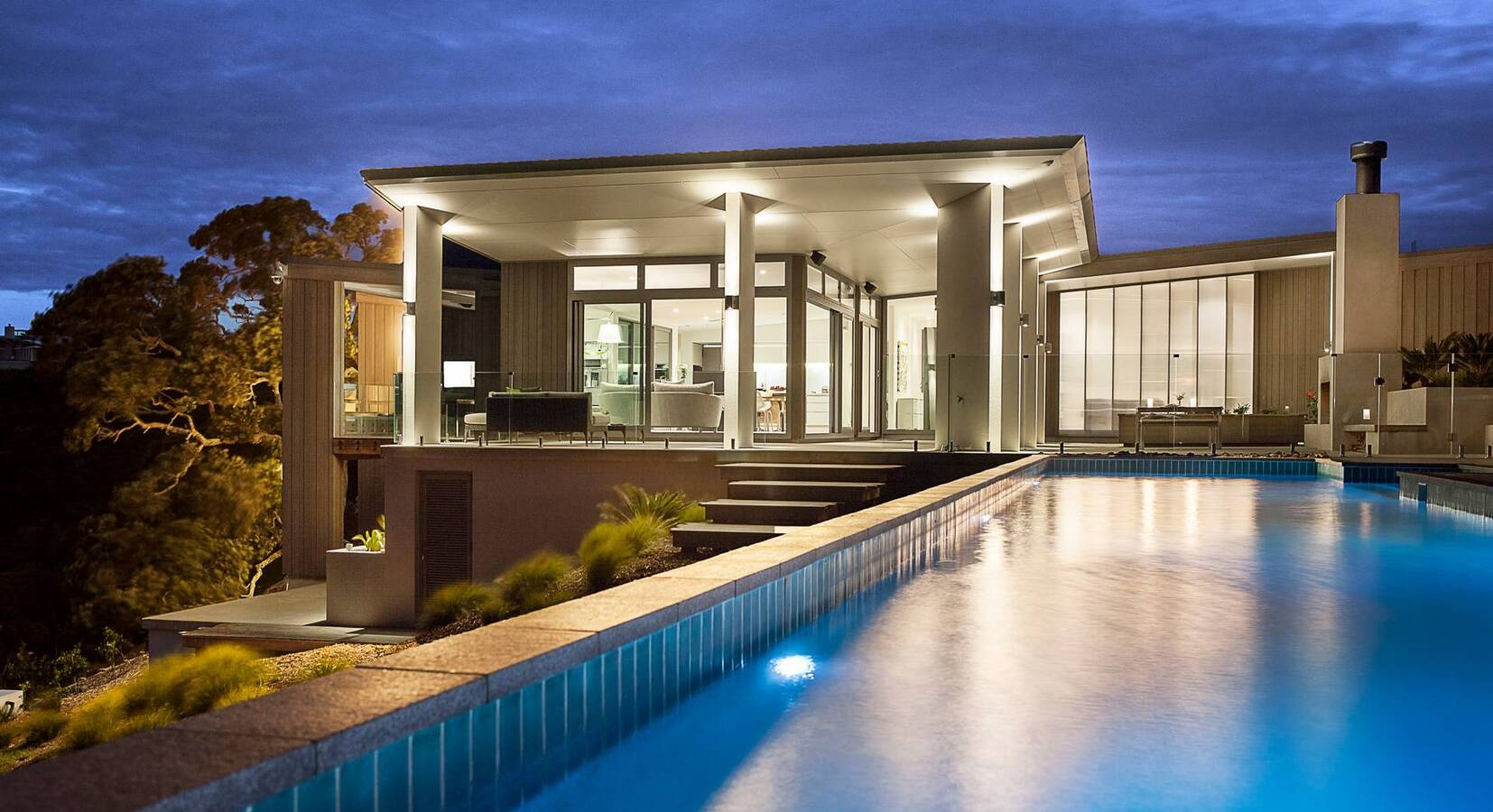 House & Pool Exterior