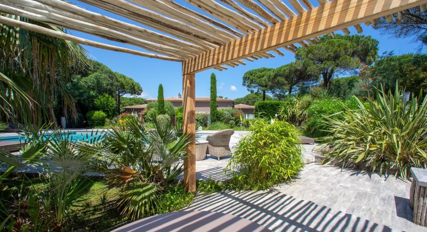 Garden and pool view